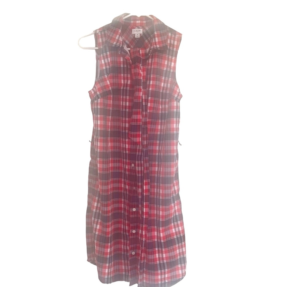 J Crew Red, White & Blue Sleeveless Dress, Size 4 $20